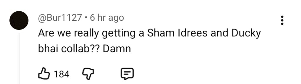 Shaam Idrees Reacts To Ducky Bhai Video After Release