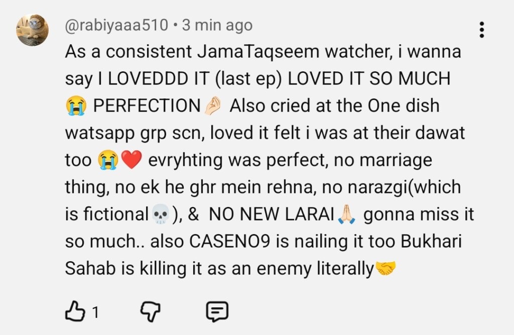 Jama Taqseem Last Episode: Public Reaction