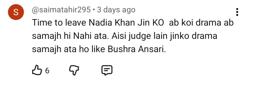 Neeli Kothi Viewers Bash Nadia Khan for Coming Unprepared in Review Show