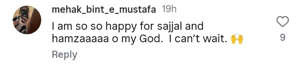 Sajal Ali & Hamza Sohail Marriage News Excites Fans