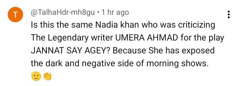 Nadia Khan Faces Backlash For Taking U-turn About Writer Umera Ahmed