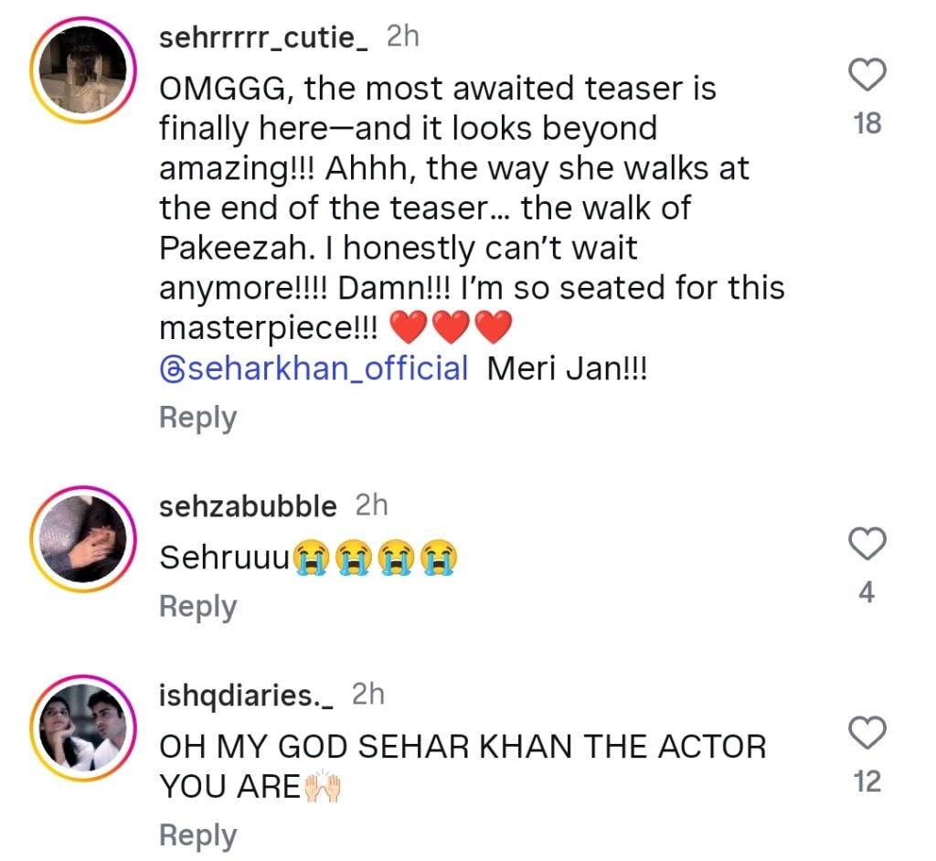 Sehar Khan & Nameer Khan’s Aik Aur Pakeezah Teaser Out