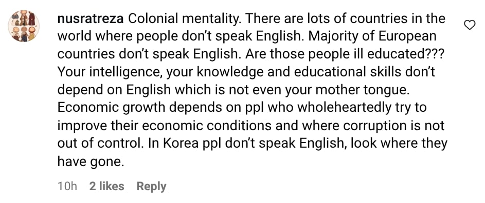 Anzela Abbasi Trolled For Bragging About Speaking Good English