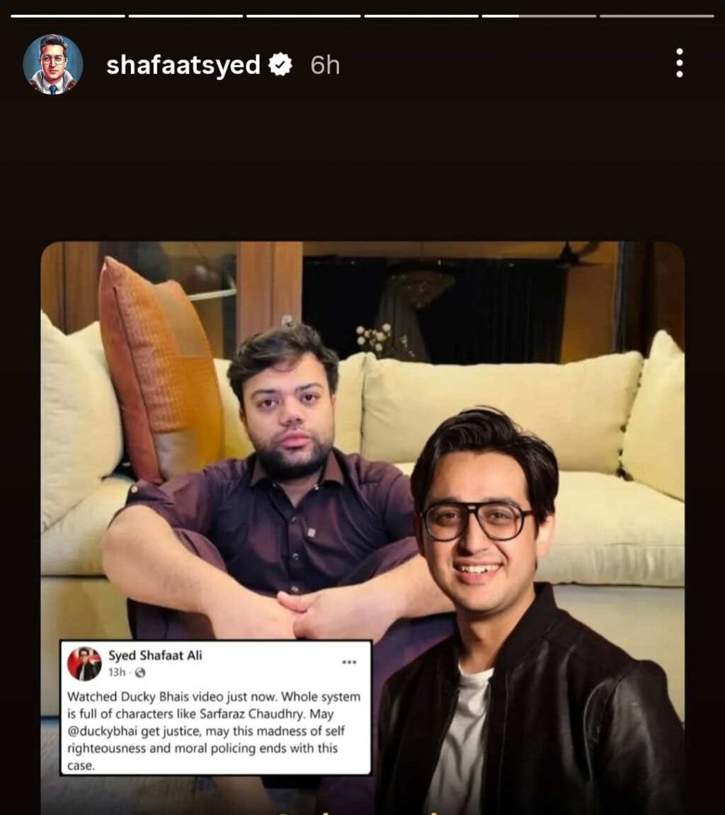 Pakistani Celebrities Support Ducky Bhai