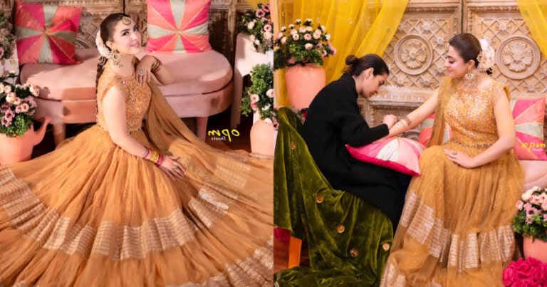 Hina Niazi Beautiful Pictures From Her Mehndi Lagayi Wedding Event
