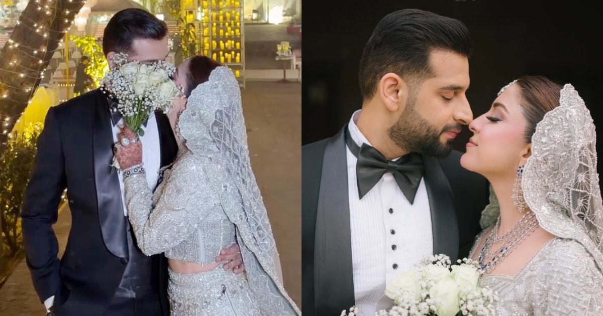 Public Divided Over Hina Niazi Kissing Her Husband