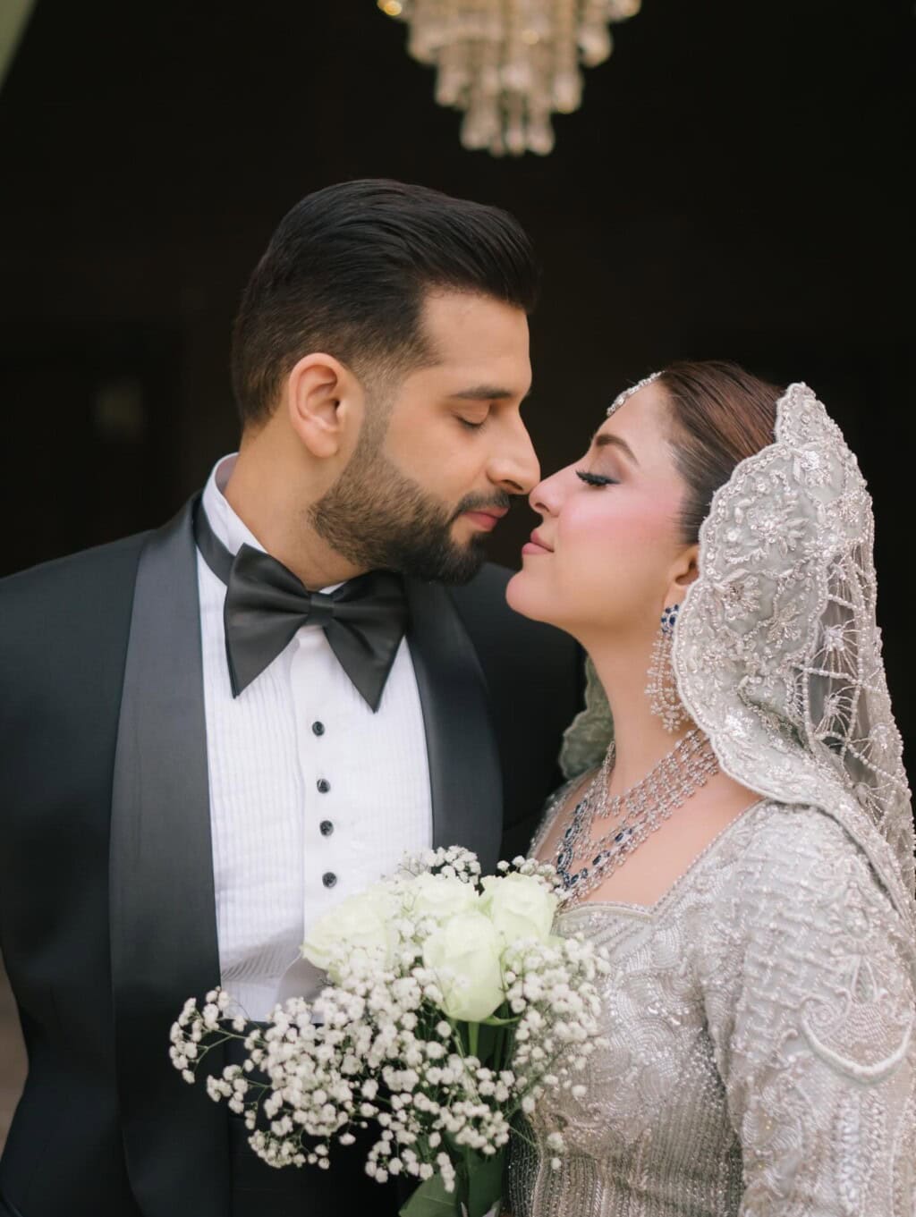 Public Divided Over Hina Niazi Kissing Her Husband