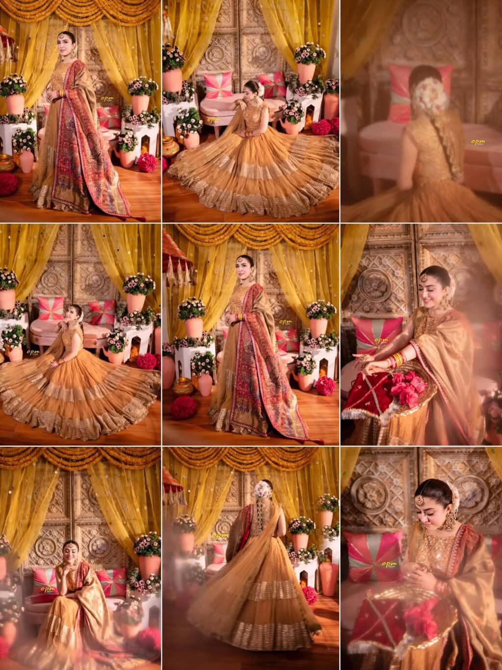 Hina Niazi Beautiful Pictures From Her Mehndi Lagayi Wedding Event