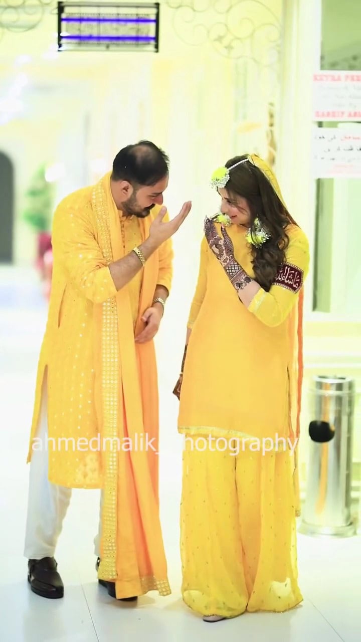 Dr Nabiha Ali Khan & Haris Khokhar Mayon Pictures & Videos