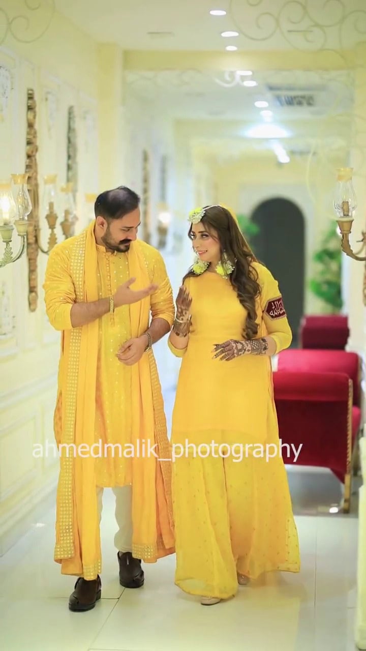 Dr Nabiha Ali Khan & Haris Khokhar Mayon Pictures & Videos