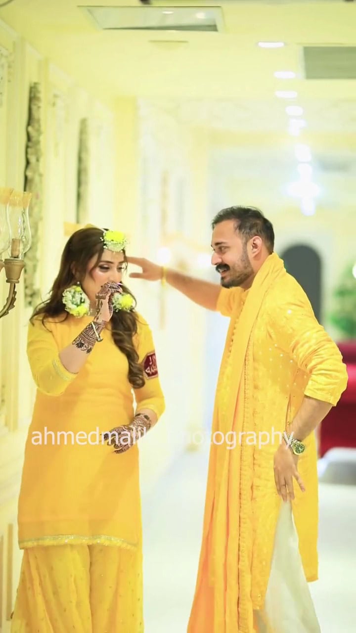 Dr Nabiha Ali Khan & Haris Khokhar Mayon Pictures & Videos