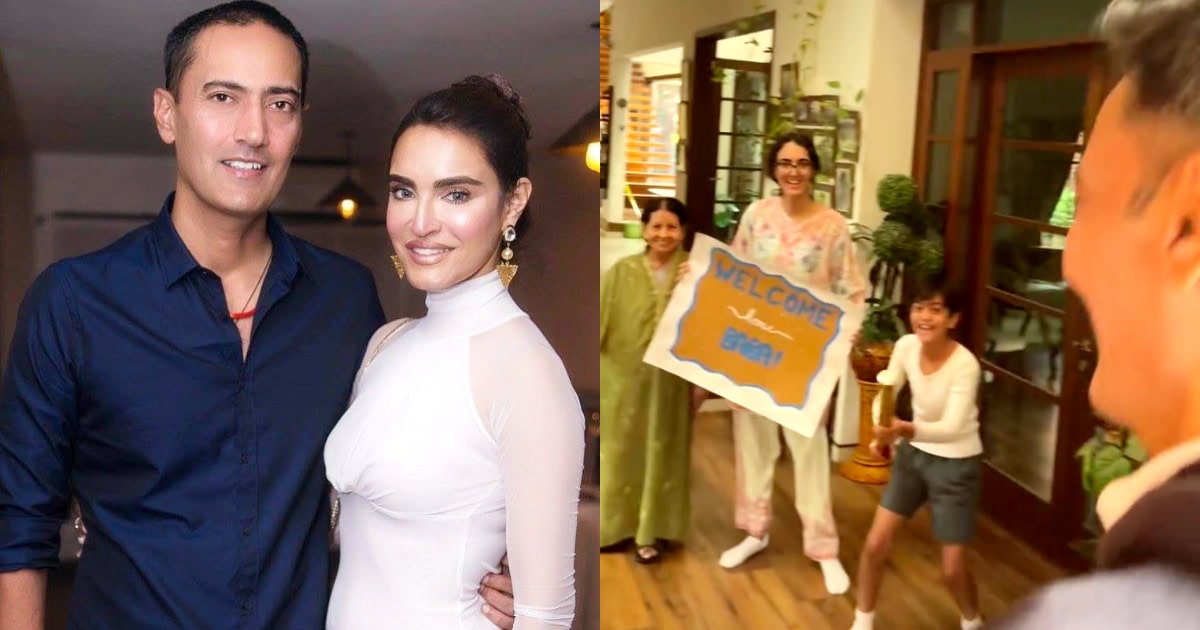 Nadia Hussain Brings Husband Home After Bail