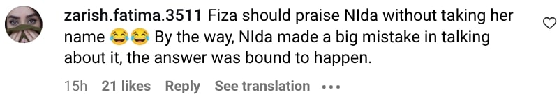 Fiza Ali Hits Back At Nida Yasir On Insulting Food Delivery Riders