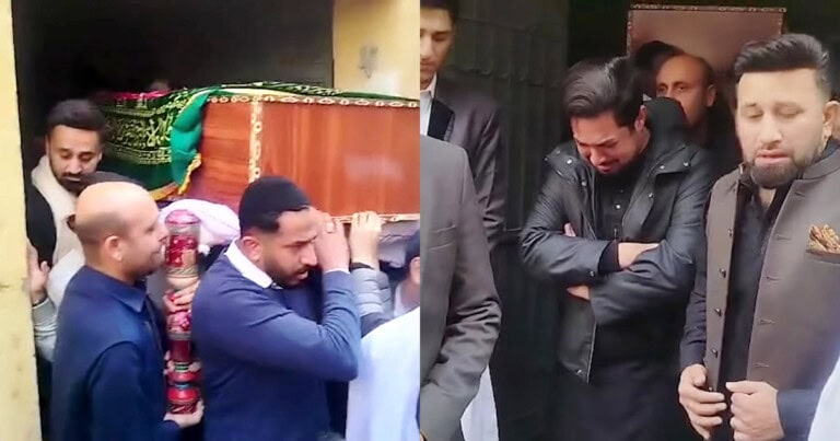 Waseem Badami & Iqrar Ul Hassan In Tears On Raja Matloob Funeral