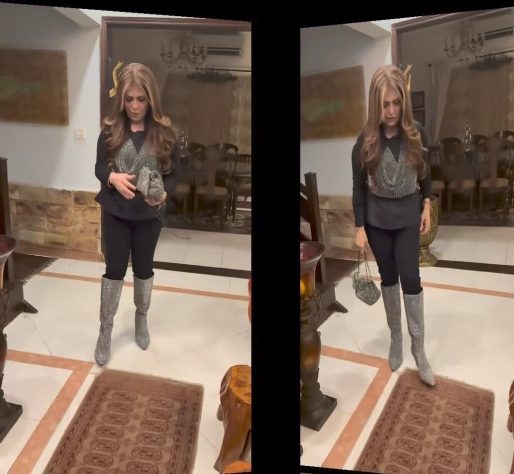 Amber Khan’s Glittery New Year Look Draws Hilarious Reactions