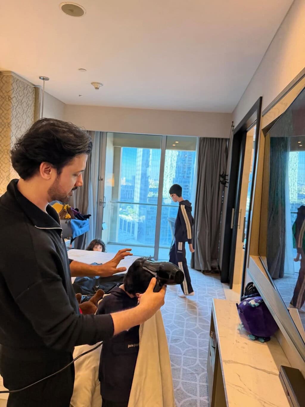 Atif Aslam Family Pictures from Dubai Vacation