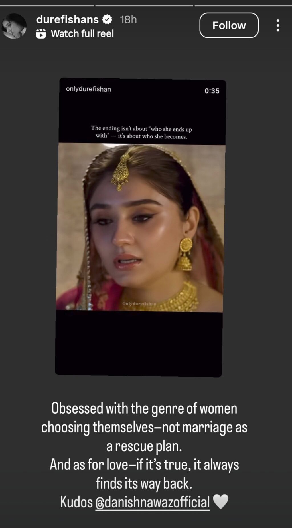 Durefishan Saleem Criticized for Defending Sanwal Yaar Piya Ending