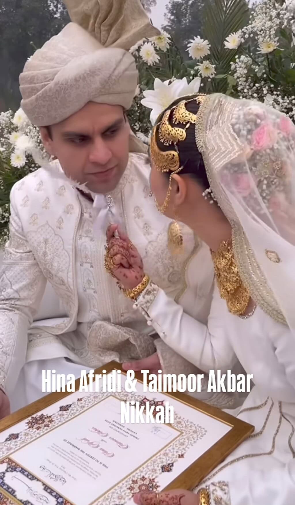 Hina Afridi Lays Down Conditions in Nikah Video