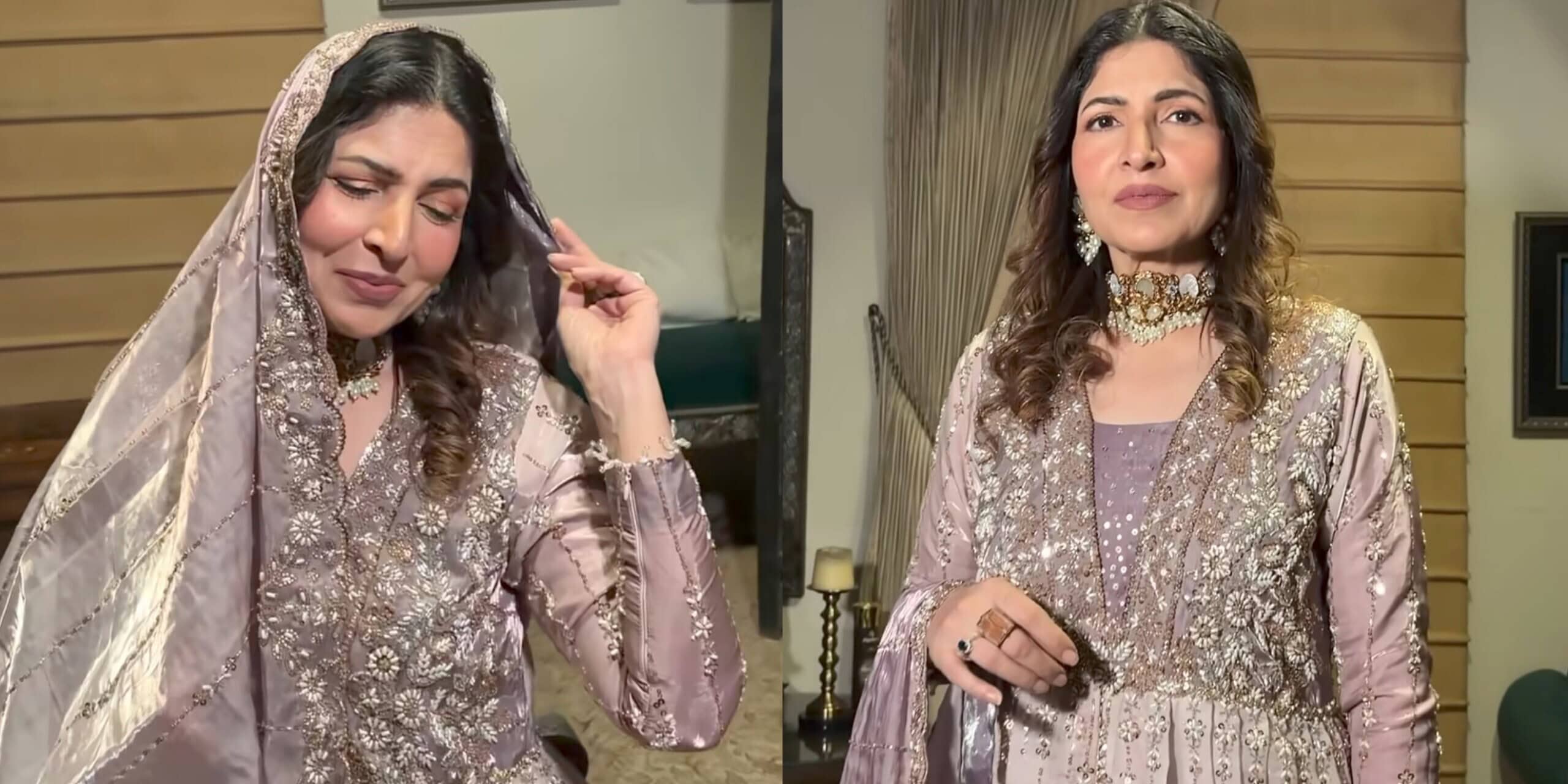 Shagufta Ejaz Modelling In Festive Look Draws Criticism