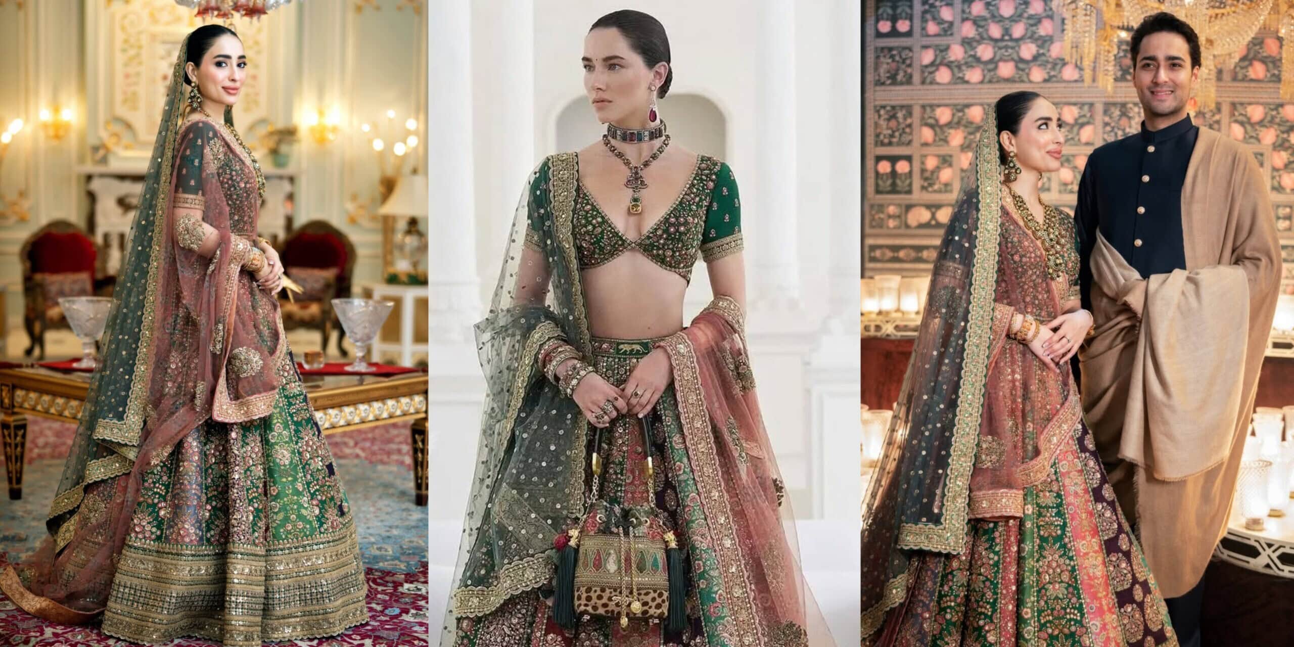 Junaid Safdar Wife Shanzay Ali Rohail Mehndi Outfit Details