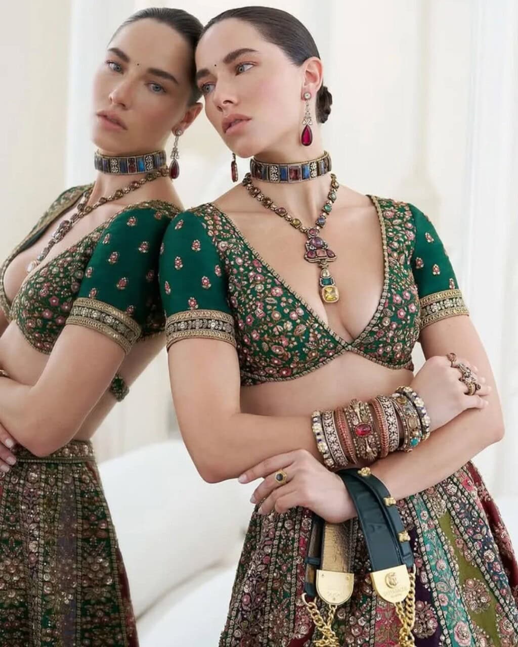 Junaid Safdar Wife Shanzay Ali Rohail Mehndi Outfit Details