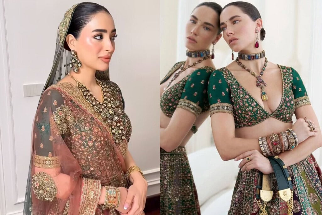 Junaid Safdar Wife Shanzay Ali Rohail Mehndi Outfit Details