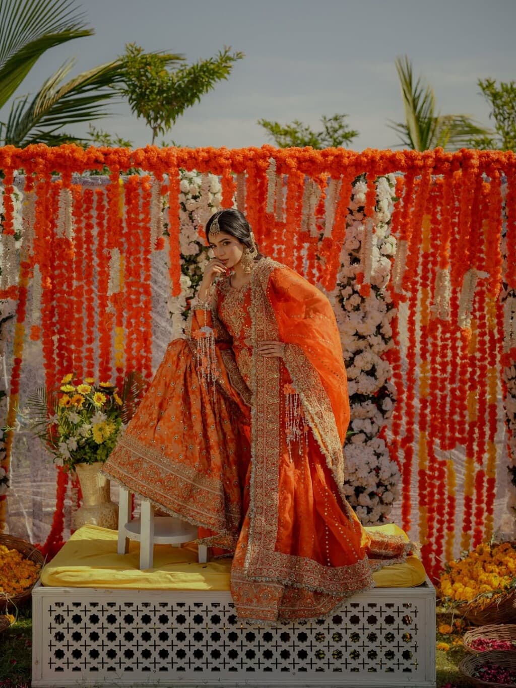 Laiba Khan Haldi Event Photoshoot with Husband