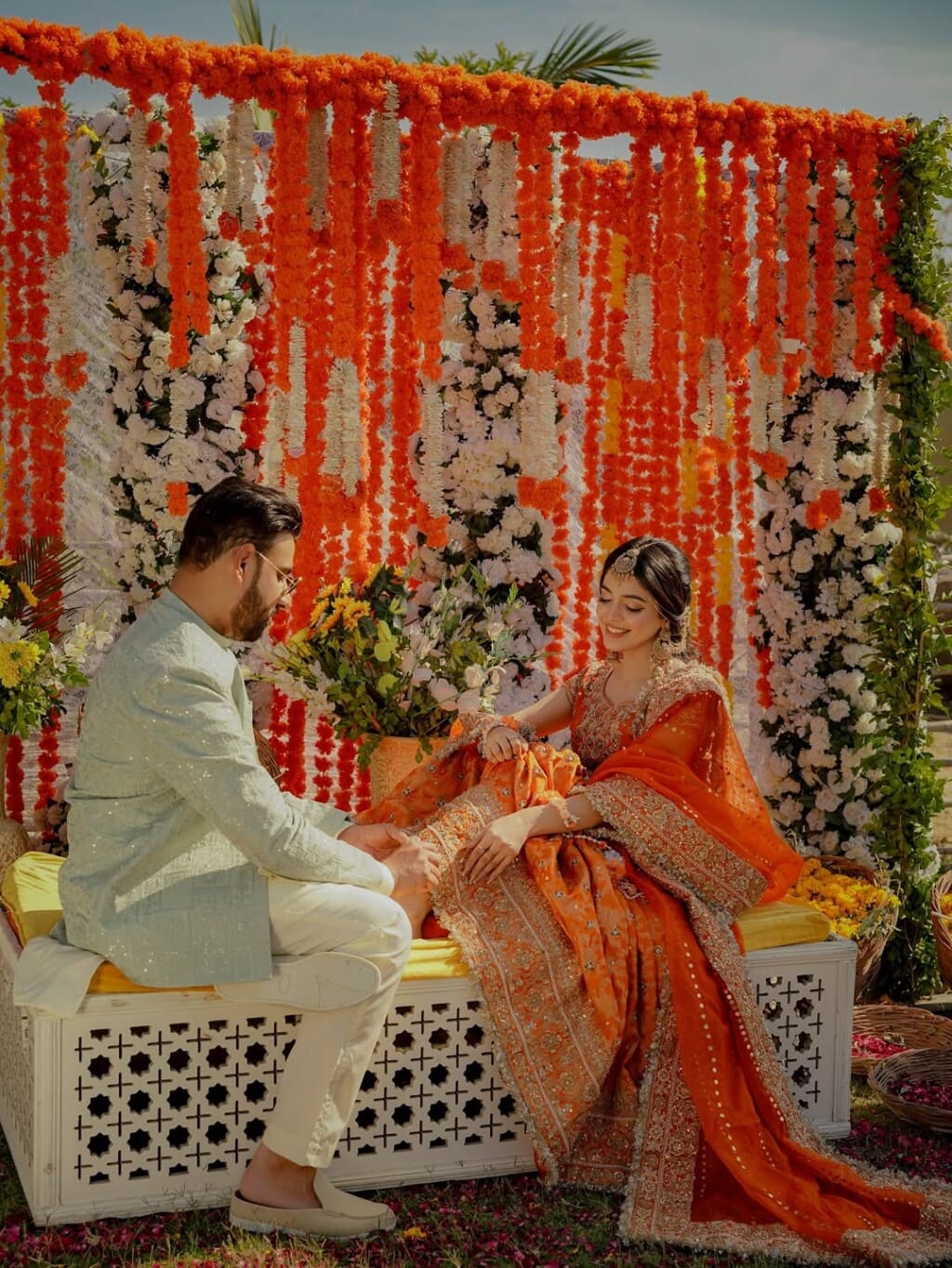 Laiba Khan Haldi Event Photoshoot with Husband
