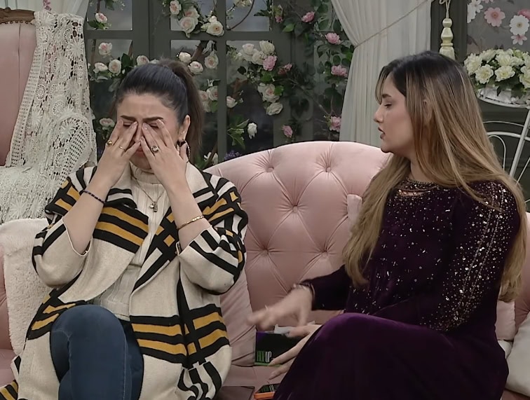 Maya Khan Cries During Live Show