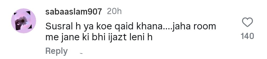 Saba Faisal’s Advice to Newly Married Girls Sparks Debate Online