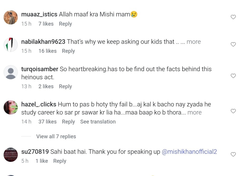 Mishi Khan Speaks Out as Another University Student Takes Her Life