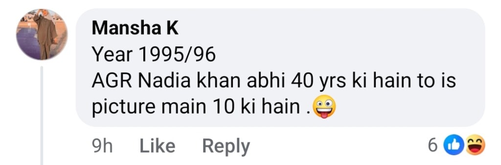 Nadia Khan’s Age Questioned After Old BTS Picture