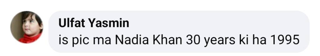 Nadia Khan’s Age Questioned After Old BTS Picture