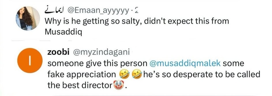 Nadia Khan & Musaddiq Malik Degrading Remarks Criticized