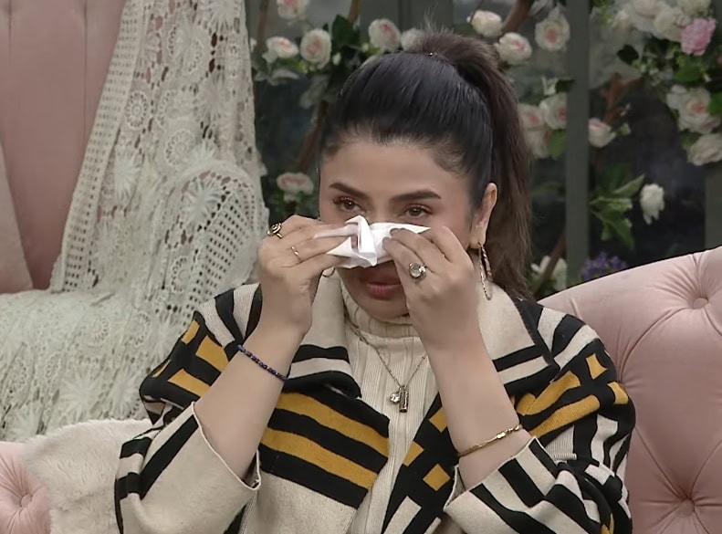 Maya Khan Cries During Live Show