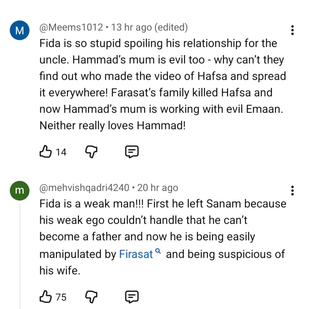 Sharpasand Episode 30 –  Hammad’s Mother & Fida Get Backlash