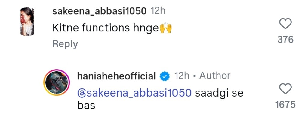 Hania Aamir’s Expectations from Her Marriage