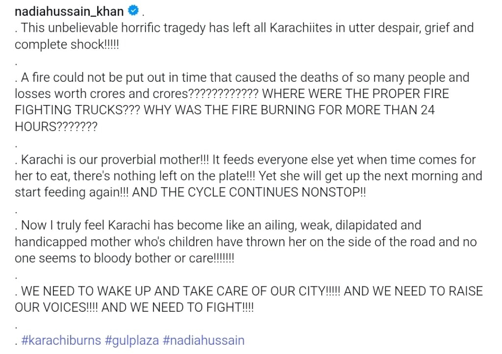 Gul Plaza Tragedy Shakes Celebrities and Public Across Pakistan