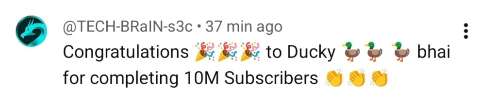 Ducky Bhai Hits 10 Million Subscribers