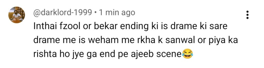 Sanwal Yaar Piya Last Episode Public Reaction