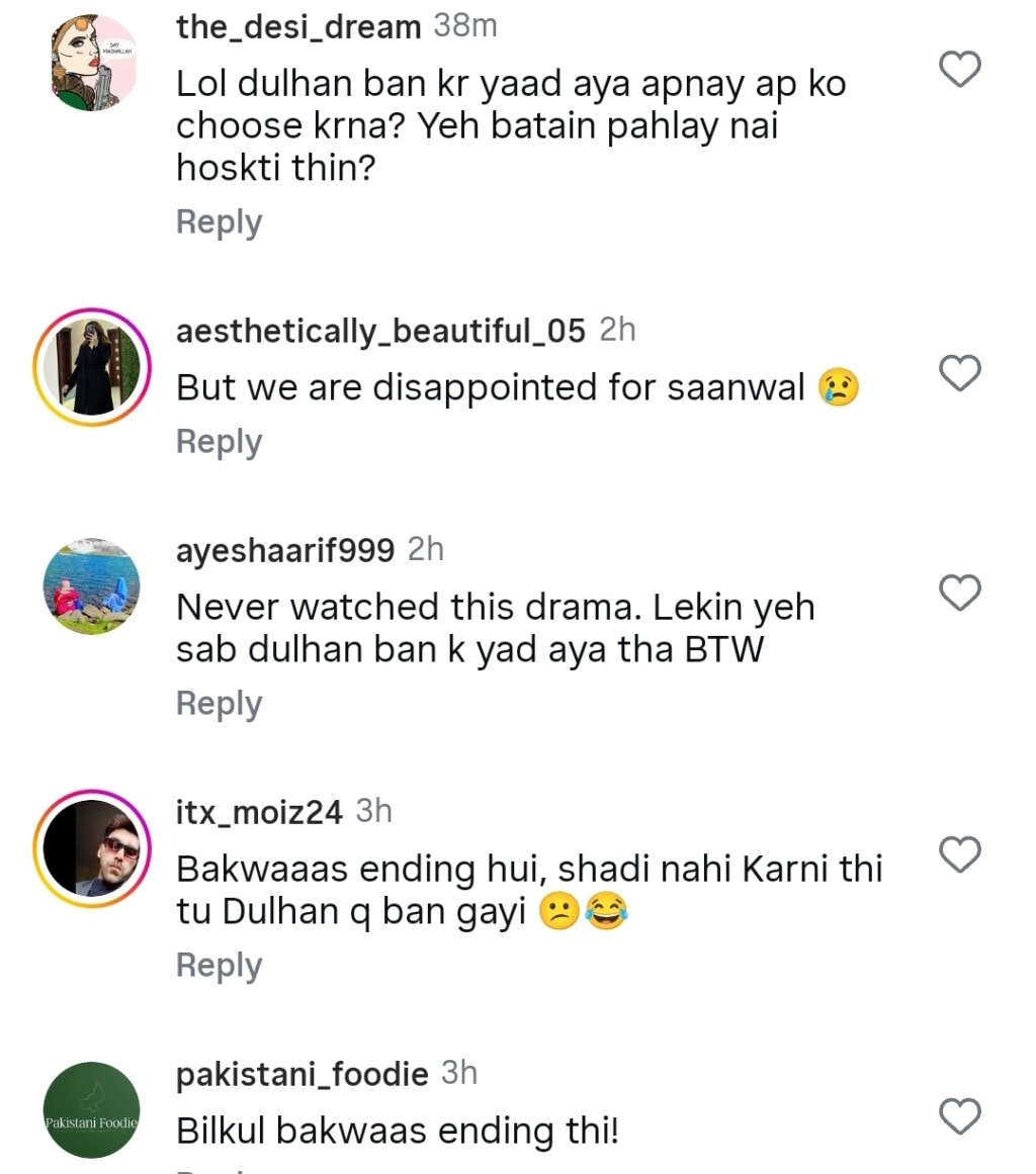 Durefishan Saleem Criticized for Defending Sanwal Yaar Piya Ending