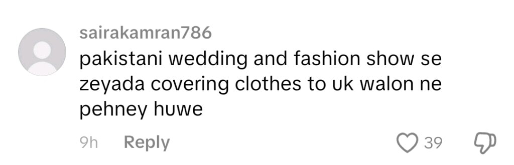 Javeria Saud’s Bold outfit at At PFW London Upsets Fans