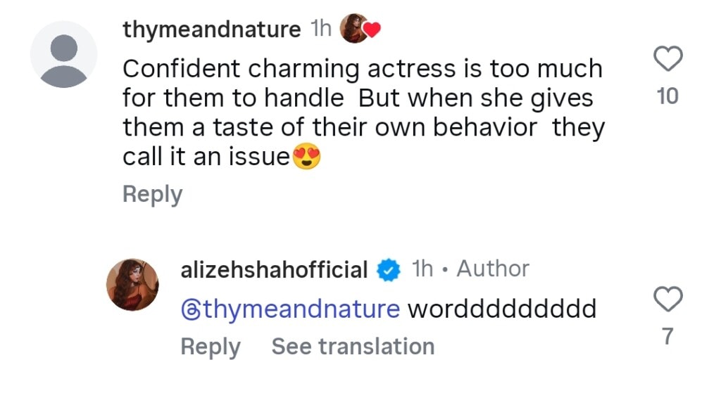 Alizeh Shah Reacts to Attention Seeking Behavior Criticism