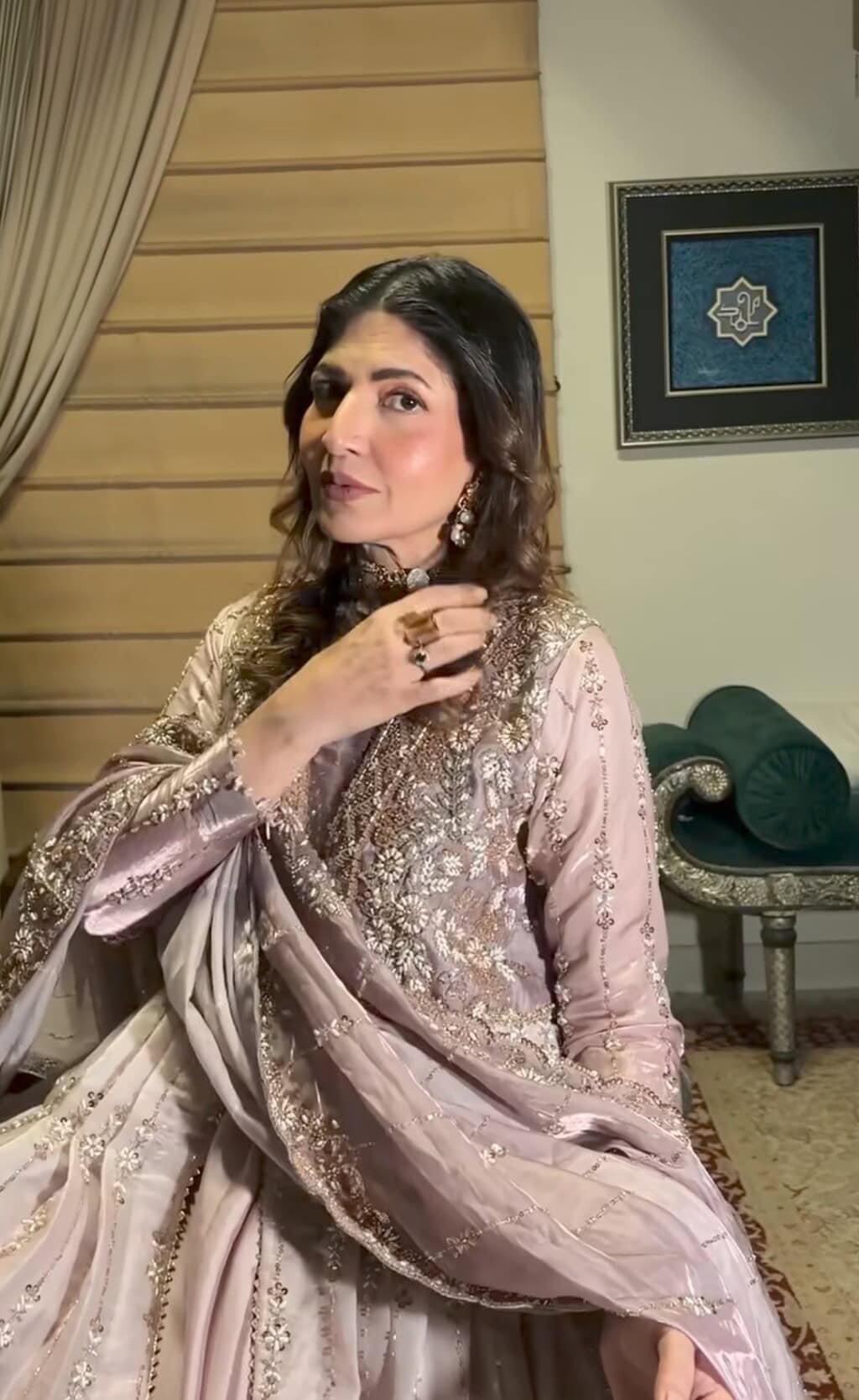 Shagufta Ejaz Modelling In Festive Look Draws Criticism