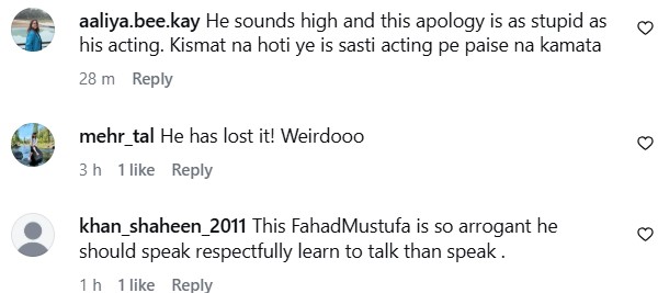 Fahad Mustafa Apologizes To Atiqa Odho After Backlash