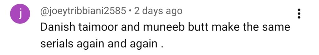 Is Muneeb Butt Copying Danish Taimoor