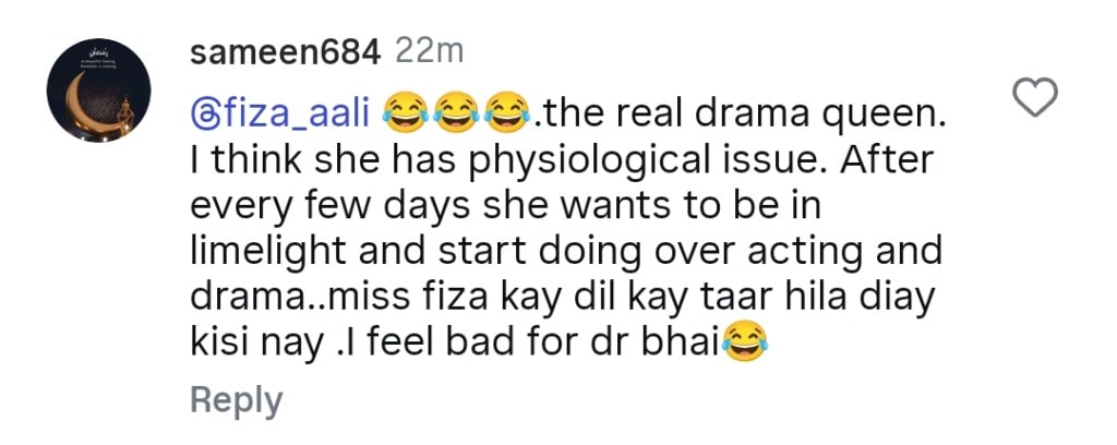 Fiza Ali’s Over The Top Reaction To Nabiha Ali Khan’s Ordeal