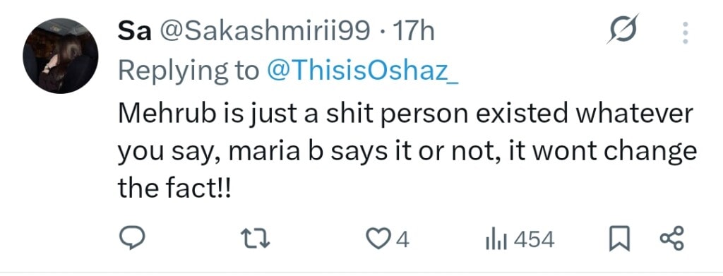 Maria B and Mehrub Moiz Awan Clash Gets Intense