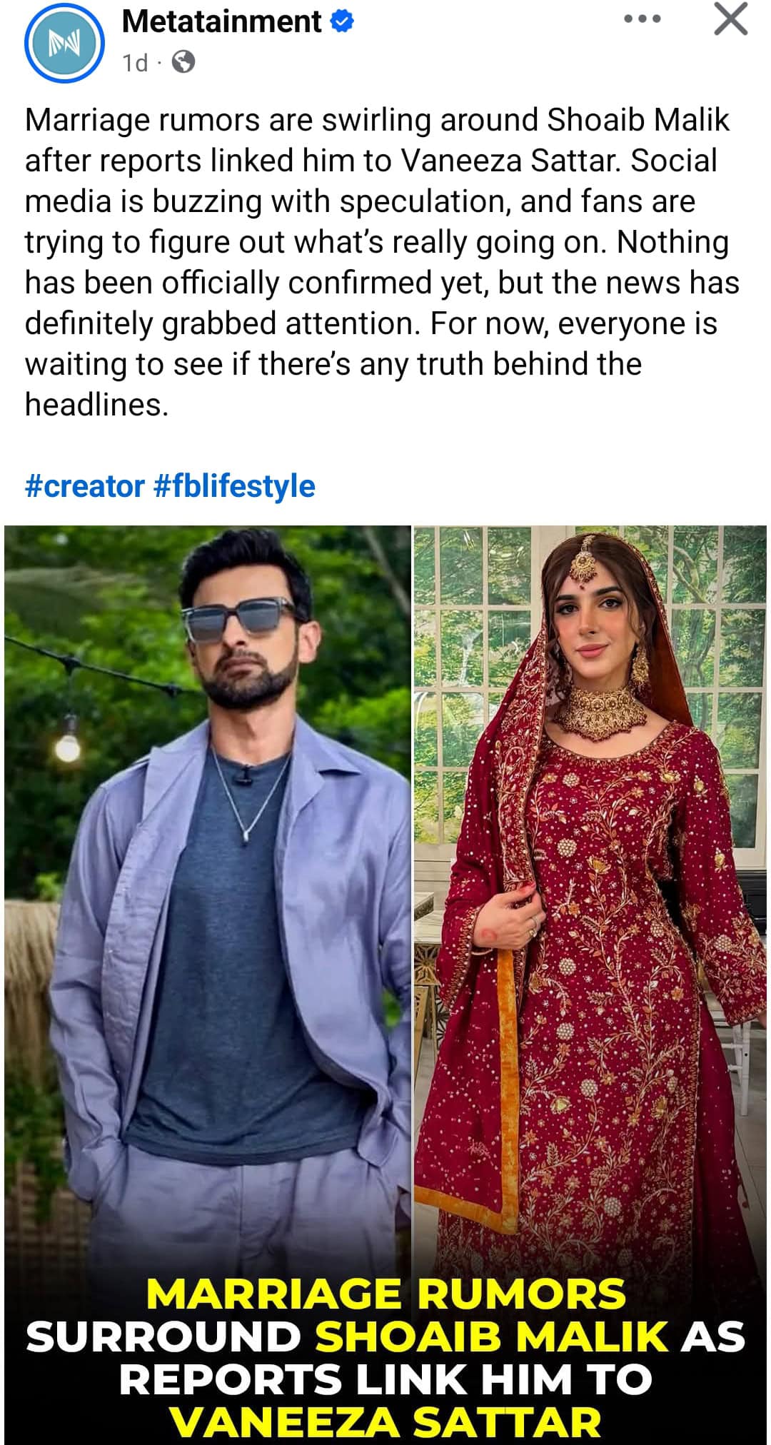Shoaid Shoaib Malik Issues a Statement Amid Third Marriage Rumors | Reviewit.pk