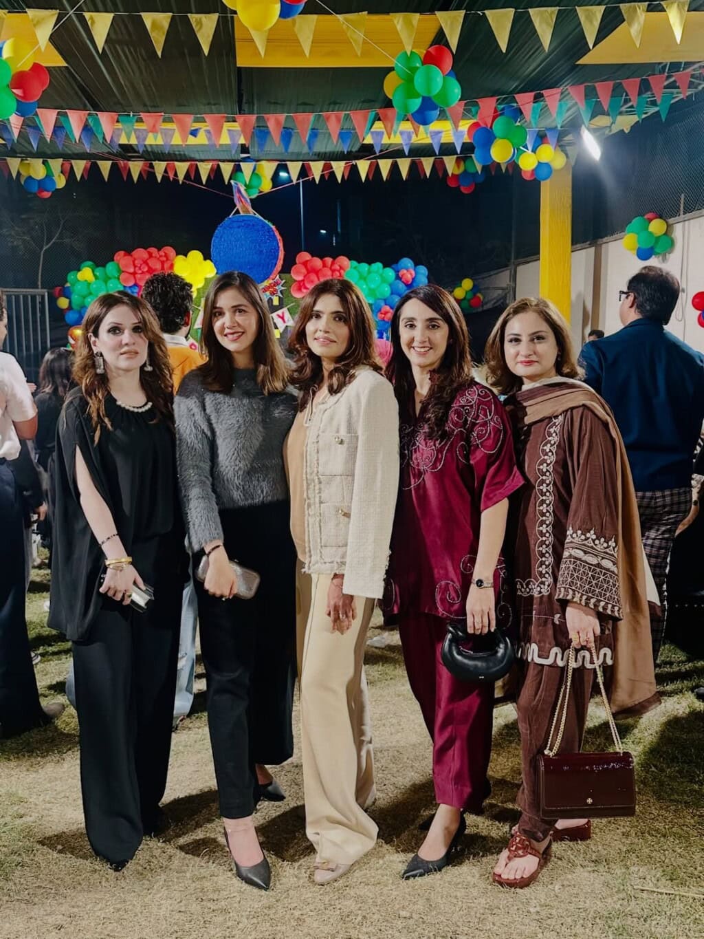 Fahad Mustafa Spotted With Wife Sana At Son’s Birthday
